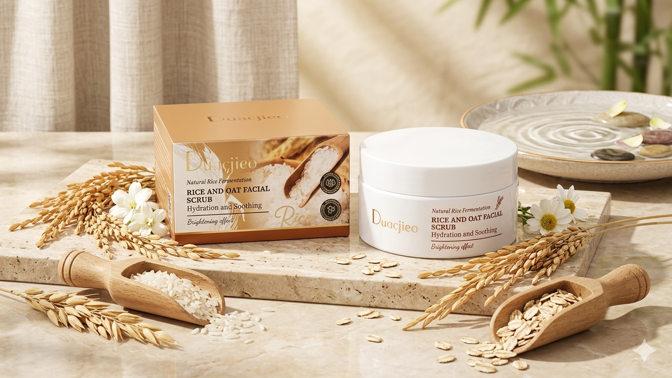 Exfoliante facial de arroz