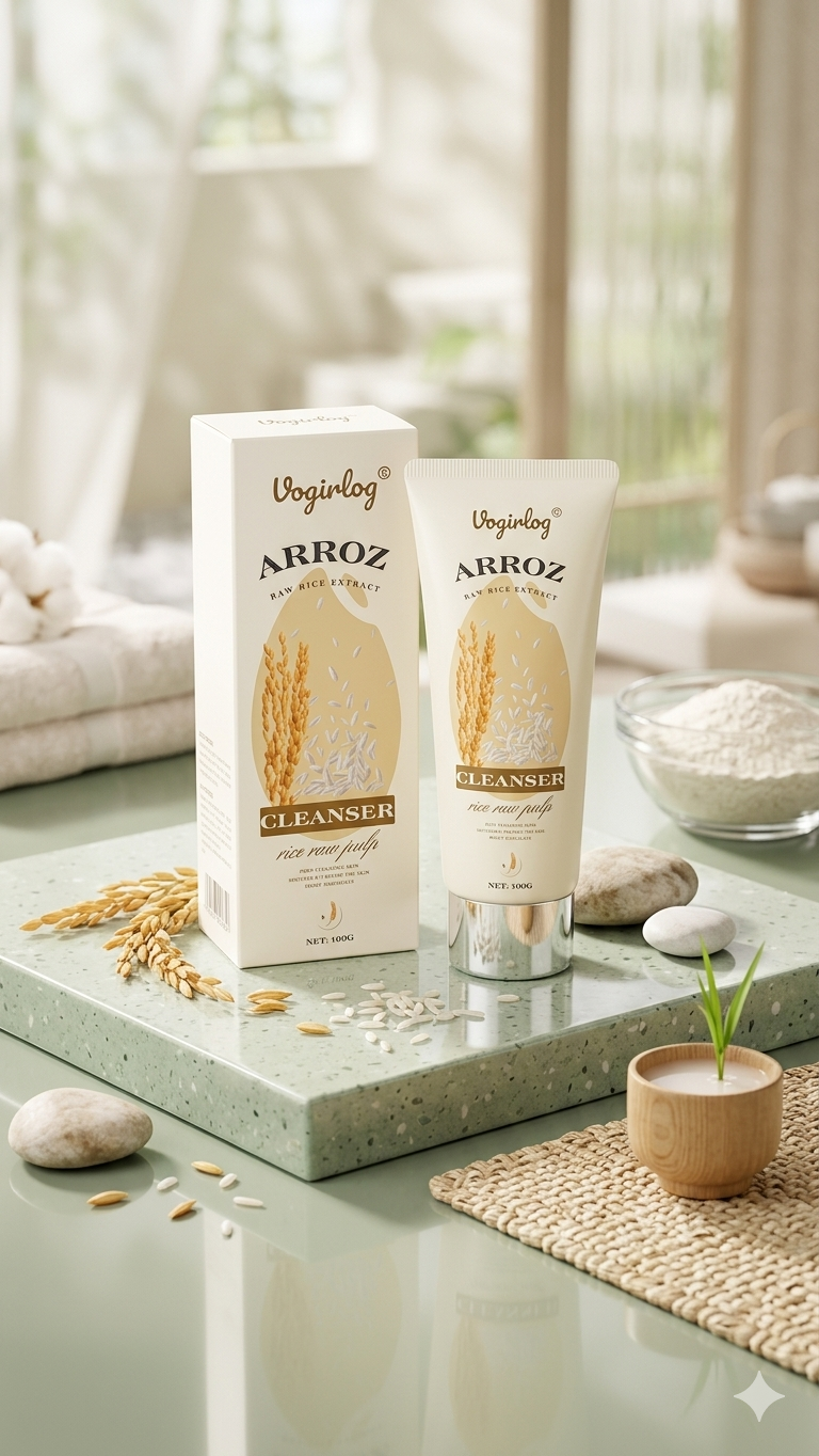 Limpiador facial de arroz
